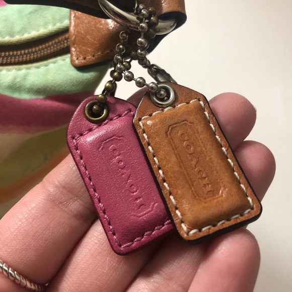 Coach Colorful Watercolor Top Handle Small Clutch - Picture 3 of 9